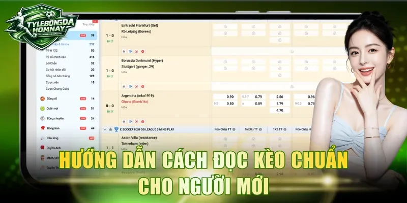 Hướng dẫn cách đọc kèo chuẩn cho người mới